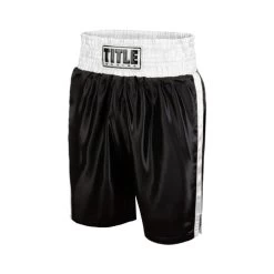 Title Edge Pro Boxing Shorts Black White