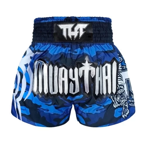 TUFF - Blue Camouflage Muay Thai Shorts 3 TUFF - Blue Camouflage Muay Thai Shorts
