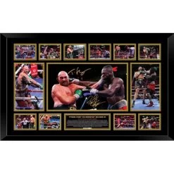Tyson Fury Vs Deontay Wilder III Signed Limited Edition Framed