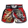 TUFF Red Chinese Dragon Retro Muay Thai Shorts -Boxing Store 18