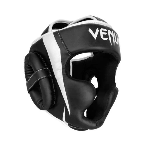 Venum Elite Headgear - Black White 3 Venum Elite Headgear - Black White