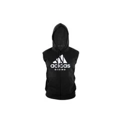 Adidas Boxing Sleeveless Zip Hoodie Black White 6 Adidas Boxing Sleeveless Zip Hoodie Black White -Boxing Store 4f4a97e3d229ee952466f96c2d383c7fa5cfcf594