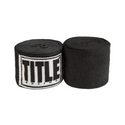Title Mexican Style 180" Boxing Hand Wraps Black