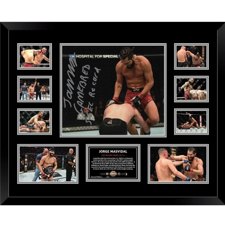 Jorge Masvidal BMF Champion Signed Photo Framed Limited Edition 3 Jorge Masvidal BMF Champion Signed Photo Framed Limited Edition