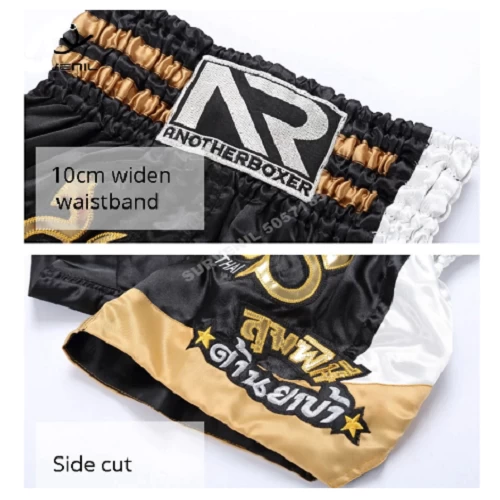 Another Boxer Muay Thai Shorts Black Gold 4 Another Boxer Muay Thai Shorts Black Gold - Image 2