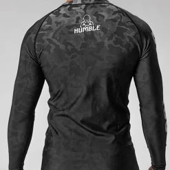 Humble Black Camo Rashguard -Boxing Store Blackcamobackview500x500x72px