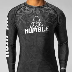 Humble Black Camo Rashguard -Boxing Store Blackcamofrontview500x500x72px