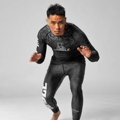 Humble Black Camo Rashguard -Boxing Store Blackcamoheroview500x500x72px