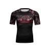 CL Sport Tropics Rashguard Short Sleeve Red -Boxing Store CL Sport Tropics Red SS