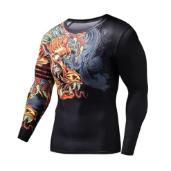 CL Sport Chinese Dragon Long Sleeve Rashguard -Boxing Store CLSportChineseDragonLongSleeveRashguard1