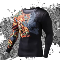 CL Sport Chinese Dragon Long Sleeve Rashguard -Boxing Store CLSportChineseDragonLongSleeveRashguard3