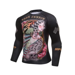 CL Sport Skull Long Sleeve Rashguard -Boxing Store CLSportSkullRashguard1