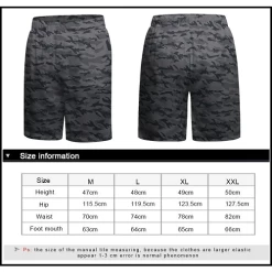 CL Sport Sub Hunter Shorts Grey -Boxing Store CLSportSubHunterShortsGreySizeChart