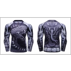 CL Sport Snake Rashguard Long Sleeve -Boxing Store CLSportsSnakeRashguard
