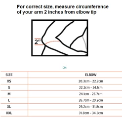 Shock Doctor Elbow Compression Sleeve 5 Shock Doctor Elbow Compression Sleeve -Boxing Store Elbowsizechart