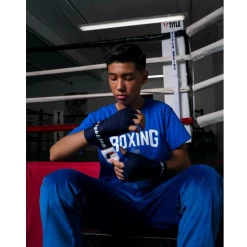 Fighting 180” Semi Elastic Hand Wraps -Boxing Store FIGHTING180 SemiElasticHandWrapsBlue2