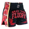 Fluory Eternity Camo Retro Muay Thai Shorts Red -Boxing Store Fluory Eternity Camo Retro Muay Thai Shorts Red