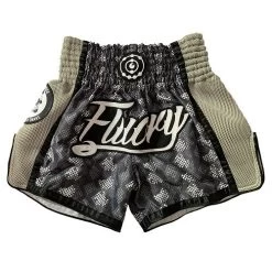 Fluory Eternity Snake Retro Muay Thai Shorts Grey