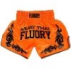 Fluory Neon Retro Muay Thai Shorts Orange 2 Fluory Neon Retro Muay Thai Shorts Orange -Boxing Store Fluory Neon Retro Muay Thai Shorts Orange