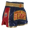 Fluory Abundance Retro Muay Thai Shorts Blue -Boxing Store Fluory Retro Abundance Muay Thai Shorts Blue