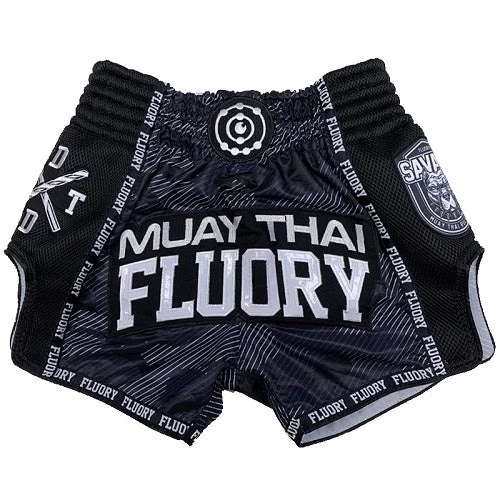 Fluory Savage Retro Muay Thai Shorts 3 Fluory Savage Retro Muay Thai Shorts