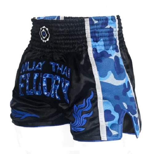 Fluory Eternity Camo Retro Muay Thai Shorts Blue 4 Fluory Eternity Camo Retro Muay Thai Shorts Blue - Image 2
