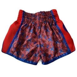 Fluory Eternity Snake Retro Muay Thai Shorts Red -Boxing Store FluoryEternitySnakeRetroMuayThaiShortsRed1