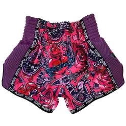 Fluory Eternity Tattoo Retro Muay Thai Shorts Purple -Boxing Store FluoryEternityTattooRetroMuayThaiShortsPurple1