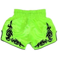 Fluory Neon Retro Muay Thai Shorts Green -Boxing Store FluoryNeonRetroMuayThaiShortsGreen1