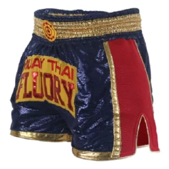 Fluory Abundance Retro Muay Thai Shorts Blue -Boxing Store FluoryRetroAbundanceMuayThaiShortsBlue1