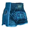 Fluory Shadow Retro Muay Thai Shorts Blue -Boxing Store FluoryRetroShadowPrintMuayThaiShortsBlue22