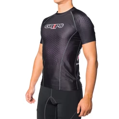 Grips GT01 Short Sleeve Rashguard Black -Boxing Store Gripsssrashie3
