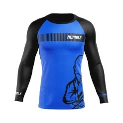 Humble Long Sleeve Ranked Rash Guards -Boxing Store HumbleBluerankmockupFRONT1080x1080
