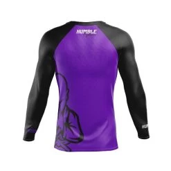 Humble Long Sleeve Ranked Rash Guards -Boxing Store HumblePurplerankmockupBACK1080x1080