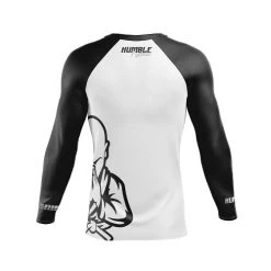 Humble Long Sleeve Ranked Rash Guards -Boxing Store HumbleWhiterankmockupBACK1080x1080
