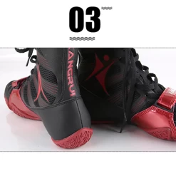 Kangrui Pro High Top Boxing Shoes Red -Boxing Store KANGRUIProHighTopBoxingShoes3 eef833c0 a7e6 4e8a 8b05 847a7c9383a9