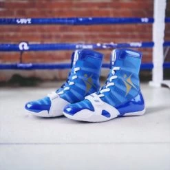 Kangrui Pro High Top Boxing Shoes Blue 13 Kangrui Pro High Top Boxing Shoes Blue -Boxing Store KangBlue