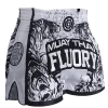Fluory Eternity Retro Muay Thai Shorts White -Boxing Store MTF Eternity White