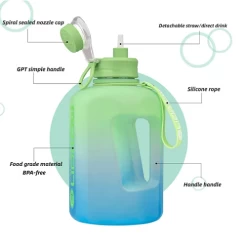 Motion 2.46L Water Bottle Large Capacity Kettle With Straw -Boxing Store Motion2.46LWaterBottleLargeCapacityKettlewithStraw5