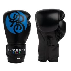 Powrbox Kids Boxing Gloves 6oz - Black/Blue