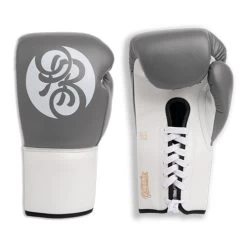 Powrbox Pinnacle Lace Up Boxing Gloves - Smoke Cloud
