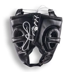 Powrbox Premium Headguard - Black -Boxing Store Powrbox Premium Headguard Black BACK