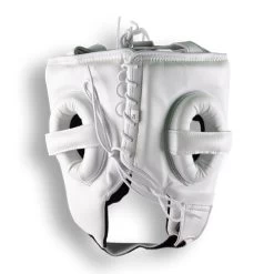 Powrbox Premium Headguard - White 5 Powrbox Premium Headguard - White -Boxing Store PowrboxPremiumHeadguard White BACK