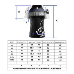 Humble Ranked Rashguards -Boxing Store RankedRashSizechart500x500