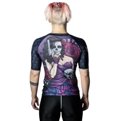 Raven Dia De Los Muertos Isabella Womens Rashguard -Boxing Store RavenDiadelosmuertosIsabellawomensRashguard1