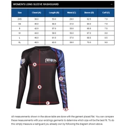 Raven Dia De Los Muertos Isabella Womens Rashguard -Boxing Store RavenFemaleRashguardSizeChart