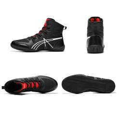Saikelong DGND Boxing Shoes Black -Boxing Store SaikelongDGNDBoxingShoesBlacck1