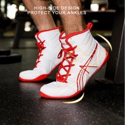 Saikelong DGND Boxing Shoes White 10 Saikelong DGND Boxing Shoes White -Boxing Store SaikelongDGNDBoxingShoesWhite2