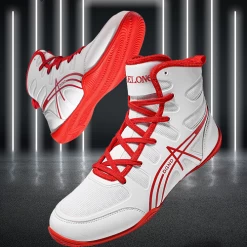 Saikelong DGND Boxing Shoes White 9 Saikelong DGND Boxing Shoes White -Boxing Store SaikelongDGNDBoxingShoesWhite3