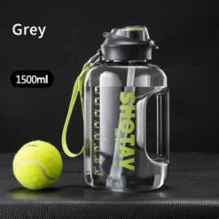 Shotay Tritan Large Capacity Water Bottles With Straw -Boxing Store ShotayLargeCapacityWaterBottleswithStraw1500ml